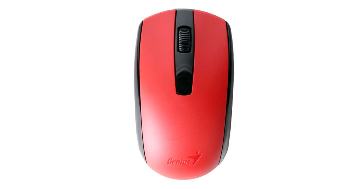 Chuột Genius Eco 8100 Wireless Red có thiết kế nhỏ gọn